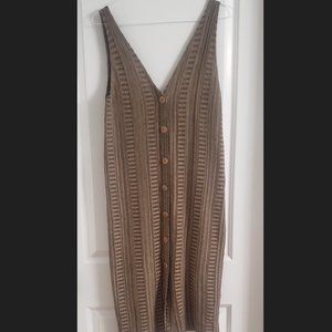 [NEW] ZARA-Cami Mid Knit Dress with Button